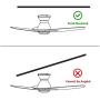 Smart Ceiling Fan with Light, Indoor/Outdoor Ceiling Fan, Compatible with DC Motor,10-speed,8 Hours Timer, Works with Remote Control/Alexa/Google Home/Siri,Schedule (52