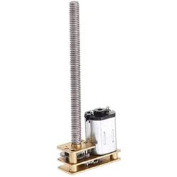 Jutagoss 1Pcs Gear Motor Thread Flip N20 Speed Reduction Moto M3x55mm DC 12V 600RPM Lead Screw Thread Output Shaft for Lifts Landing Gear