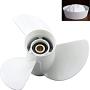V/N Aluminum Outboard Propeller 1/4 x 17-K Compatible with Yamaha Engines 60HP 70HP 75HP 80HP 85HP 90HP 115HP 130HP- 15 Tooth-RH Replaces 6E5-45945-01-EL - Boat Motor Aluminum Propeller, white