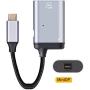 Xiwai USB-C Type C to Mini DP Displayport Monitor Converter Adapter 4K 2K 60hz with Female PD Power Port