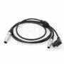 DRRI Preston Micro Force V+F2 (MF2) Unit to Heden M26T Analog Motor Power Control Y Cable (10P-FGG 4P+dtap)