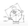 Stepper 12 VDC motor step angle 7.5° Unipolarity 1-2 phase (35BYJ46-321)