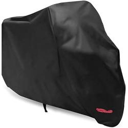 Motorcycle Cover,WDLHQC Waterproof Motorcycle Cover All Weather Outdoor Protection,Oxford Durable & Tear Proof,Fit for 105 inch Motors