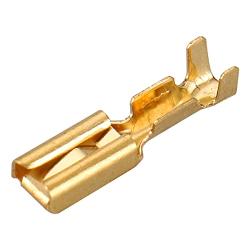 Baomain Female Spade Quick Splice Crimp Terminals 2.8mm Crimp Connector Non Insulated Pack of 100