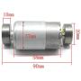 BestTong DC 12V-24V 6000RPM 555 Brushed Vibration Motor DOUBLE-HEAD High Torque Electric Vibrating Motors with 2 Iron Rotating Mass