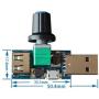 CenryKay DC 5V USB Fan Stepless Speed Controller Regulator Input DC4-12V to 2.5-8V and Speed Control Knob with Switch Function（4PCS)