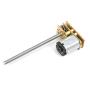 Fielect DC 12V 100RPM Gear Motor Thread Flip N20 Speed Reduction Motor M3 x 55mm Shaft for Lifts, Landing Gear, Mechanical Arms, Electronic Toys 1pcs