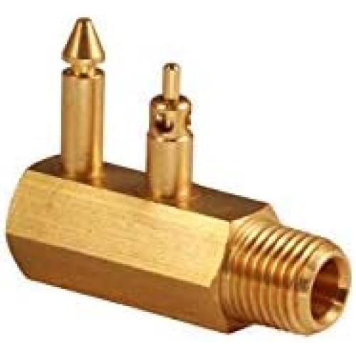 Attwood 8883-6 Brass Quick-Connect Tank Fitting 1/4-Inch NPT Male Thread for Johnson/Evinrude/OMC