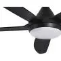 Indoor Ceiling Fan Light Fixtures - Black Remote LED 56 Ceiling Fans For Bedroom,Living Room,Dining Room Including Motor,5-Blades,Remote Switch