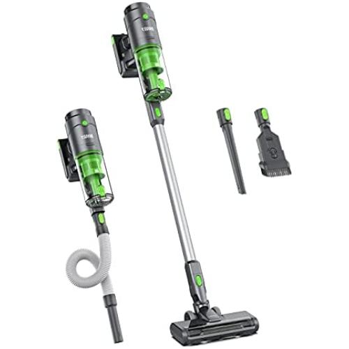 TOPPIN Cordless Stick Vacuum Cleaner - Perfect for Deep Clean Pet Hair, 24kPa Strong Suction, 40min Runtime, 8 in 1 Cordless Handheld Vacuum with Detachable Battery, 350W Brushless Motor