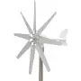 Wind Turbine Generator 8 Blades Wind Turbine Motor with Charge Controller Wind Turbine Generator Kit for Boat Marine Garden Monitoring or Street Lighting-with Controller 12v