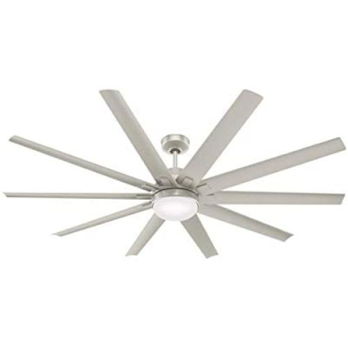 Hunter Fan Company 50718 Overton Ceiling Fan, 72, Matte Nickel