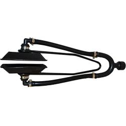 Universal Outboard Motor Flusher, Marine Grade Rubber Muffs, PVC Coated High Tensile Steel Bracket, Rectangular, Round and Dual Flow Rectangular