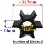 Boat Motor 47-22748 18-3012 Outboard Engine Water Pump Impeller Mercury Mercruiser Quicksilver Sierra 3.5HP 3.9P 5HP 6HP Boat Motor