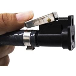 MARINE CITY Boat Heavy Duty Fuel Line Assembly, 8.8FT Nylon Marine Outboard Fuel Line/Hose, 3/8