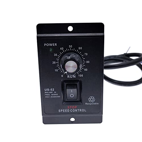 Contrôleur de vitesse AC US-52 400W 220V 50/60Hz Régulateur de vitesse AC pour moteur avec filtre et condensateur. Contrôleur de vitesse AC US-52 400W 220V 50/60Hz Régulateur de vitesse AC pour moteur avec filtre et condensateur.