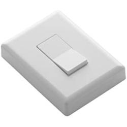 Home Automation Lighting, ZWAVE Plus Smart Switch by Ecolink, Lighting Control, White Single Rocker Style Light Switch Design (PN - SDLS2-ZWAVE5)