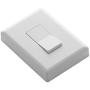 Home Automation Lighting, ZWAVE Plus Smart Switch by Ecolink, Lighting Control, White Single Rocker Style Light Switch Design (PN - SDLS2-ZWAVE5)