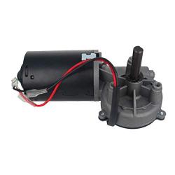 Fielect DC 24V 30RPM Reversible Worm Geared Motor High Torque Electric Gear Motor Turbine Worm Gear Box Reduction Motor, Right Shaft GW6280