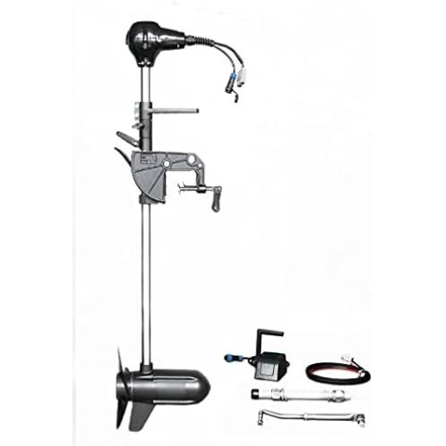 Caroute W300-24V 160LB Brushless Electric Boat Trolling Motor for Steering Wheel Control Large Thrust Saltwater 160 Pound