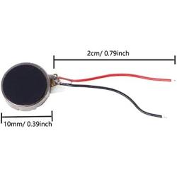 aodesielectronics 10 Pcs DC 3V 10mmx3mm Micro Motor Coin Vibration Motor for Cell Phone