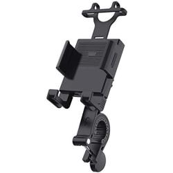 Bicycle and Motorcycle Mobile Phone Holder-a Universal Handlebar Holder for 4.6-6.7 inch Mobile Phones, Bicycles and Motorcycles. (Black)