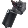 Heyiarbeit 100 RPM 24V DC Micro Gear Reduction Motor Motor High Torque Electric Worm Gear Motor Micro Speed Motor Electric Gearbox for RC Car Robot Model DIY Engine Right Shaft 1Pcs