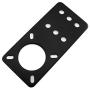 E-outstanding Nema 17 Stepper Motor Mount Flat Bracket Black Aluminum Alloy Mounting Plate for CNC 3D Printer