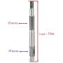 ITACO Boat Motor T5-03000401 Propeller Shaft for Parsun Makara Outboard 2-Stroke T4 T5 T5.8 Boat Engine