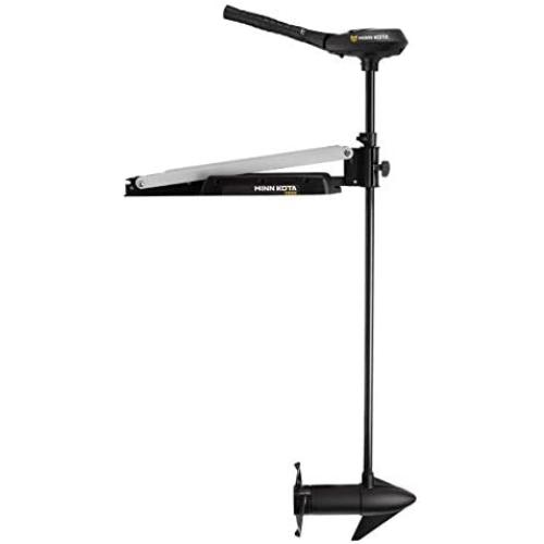Minn Kota 1355963 Edge Freshwater Hand-Steer Bow-Mount Trolling Motor with Hand Control and Latch & Door Bracket, 55 lbs Thrust, 52
