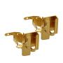 Heyiarbeit 2 pcs Carbon Brush Holder Metal Gold Tone for 9553 Model Angle Grinder Electric Motors Parts