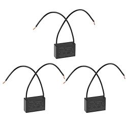 uxcell Ceiling Fan Capacitor CBB61 2.7uF 250V AC 2 Wires Metallized Polypropylene Film Capacitor 37x24x13mm for Electric Fan Pump Motor Generator 3Pcs