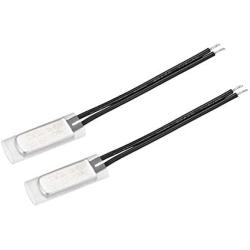 uxcell KSD9700 Thermostat, 105℃ Normally Close Temperature Switch Thermal Switch, 5A Metal Head Temperature Controller 2pcs