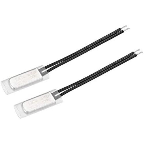 uxcell KSD9700 Thermostat, 105℃ Normally Close Temperature Switch Thermal Switch, 5A Metal Head Temperature Controller 2pcs