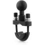 BarBaren Motorcycle Handlebar Ball mount with Stainless Steel U-Bolt & 1 inch Ball For 22mm 7/8