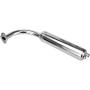 FVRITO Chrome Exhaust Muffler Pipe and gasket nut kit for 2 stroke 49cc 60cc 66cc 80cc Engines Gas Motorized Bicycle Motor Bikes Silver