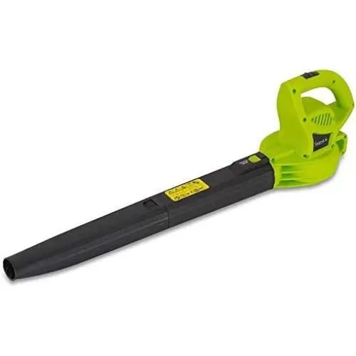 High Powered Leaf Blower Mulcher - 13.5 Amp Powered Motor 130 MPH 530 CFM Air Volume 2-in-1 Handheld Leaf Vacuum Blower w/Bag, 10ft Cord, Easy Carry Wheels, For Lawn Garden - SereneLife PSLHTM38