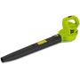 High Powered Leaf Blower Mulcher - 13.5 Amp Powered Motor 130 MPH 530 CFM Air Volume 2-in-1 Handheld Leaf Vacuum Blower w/Bag, 10ft Cord, Easy Carry Wheels, For Lawn Garden - SereneLife PSLHTM38