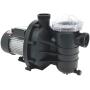 FibroPool 0.75HP Swimming Pool Pump for Above Ground Pools - 3/4 Horsepower - Designed and Assembled in USA - Hose Adapters Included - High Efficiency Single Speed Motor With Clear Top Lid - ABG075