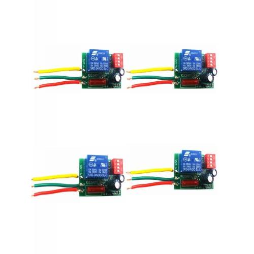 eletechsu AC 110V 220V Power-ON Delay Relay Switch AC 220V 7A Voltage Output Max 180Min Timer Adjustable Disconnect Delay Controller (4PCS Only Board)
