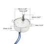 Fielect Synchronous Motor AC 110V 30RPM Synchron Motor Turntable Motor CCW Direction 4W TYC-50 Horizontal Hole Shaft