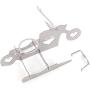 KF Ornament Motorcycle Beer Can Chicken Holder for Grill - Portable Bike Chicken Rack Sturdy Stainless Steel Chicken Roaster with Beer can Bottom Crossbar for Home Camping BBQ Use Grill Racks (Heart)