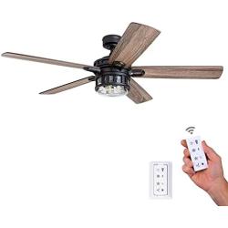 Honeywell Ceiling Fans 50690-01 Bonterra, 52 inches, Matte Black