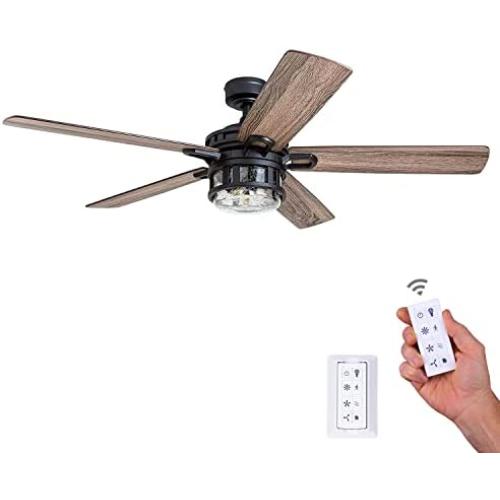 Honeywell Ceiling Fans 50690-01 Bonterra, 52 inches, Matte Black