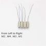 RYZE Tello 8520 Coreless Genuine CW CCW Motor for DJI Tello 720P Camera WiFi FPV Mini Drone Quadcopter Repair Accessories (Genuine M3 Motor (Long Black/White Line))
