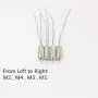 RYZE Tello 8520 Coreless Genuine CW CCW Motor for DJI Tello 720P Camera WiFi FPV Mini Drone Quadcopter Repair Accessories (Genuine M3 Motor (Long Black/White Line))