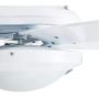 HYATECH 52 Inch Modern Style Indoor Ceiling Fan with Dimmable Light Kit and Remote Control, Reversible Blades and Motor, ETL for Living room, Bedroom, Basement, Kitchen, White