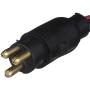 Seachoice Trolling Motor Plug, Straight, Male, Motor Side, 6 in. Lead Wires