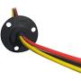 Healcity Slip Ring Collector Ring Rotary Electrical Contact Electrical Slip Ring Joint Rotary Connector (3 Wires 30A Diameter 22mm)