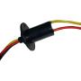Healcity Slip Ring Collector Ring Rotary Electrical Contact Electrical Slip Ring Joint Rotary Connector (3 Wires 30A Diameter 22mm)